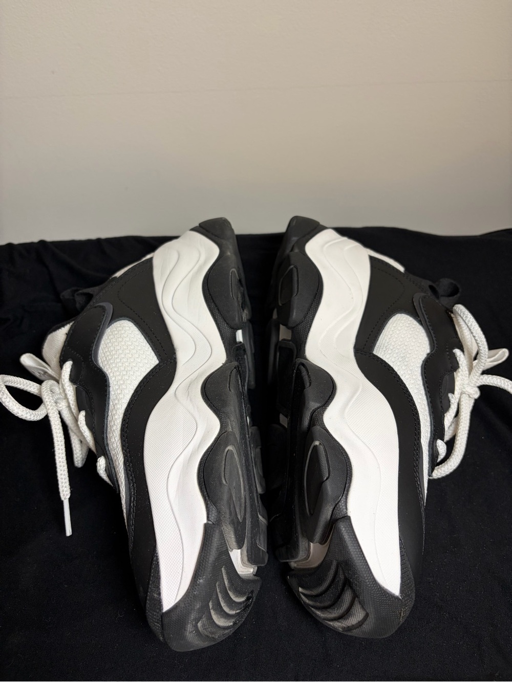 Michael Kors Woman’s Black and White Athletic Lace-Up Sneakers